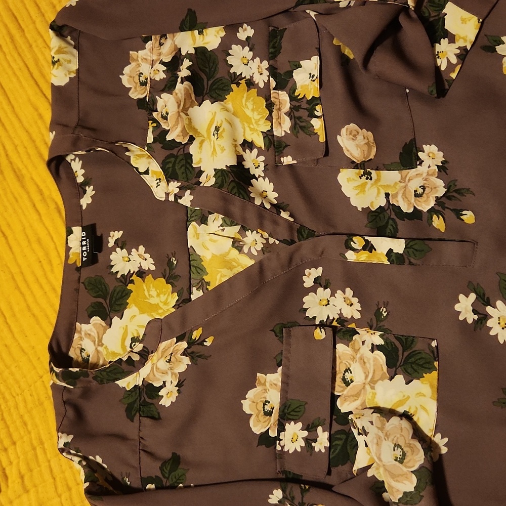 Purple floral Harper Blouse